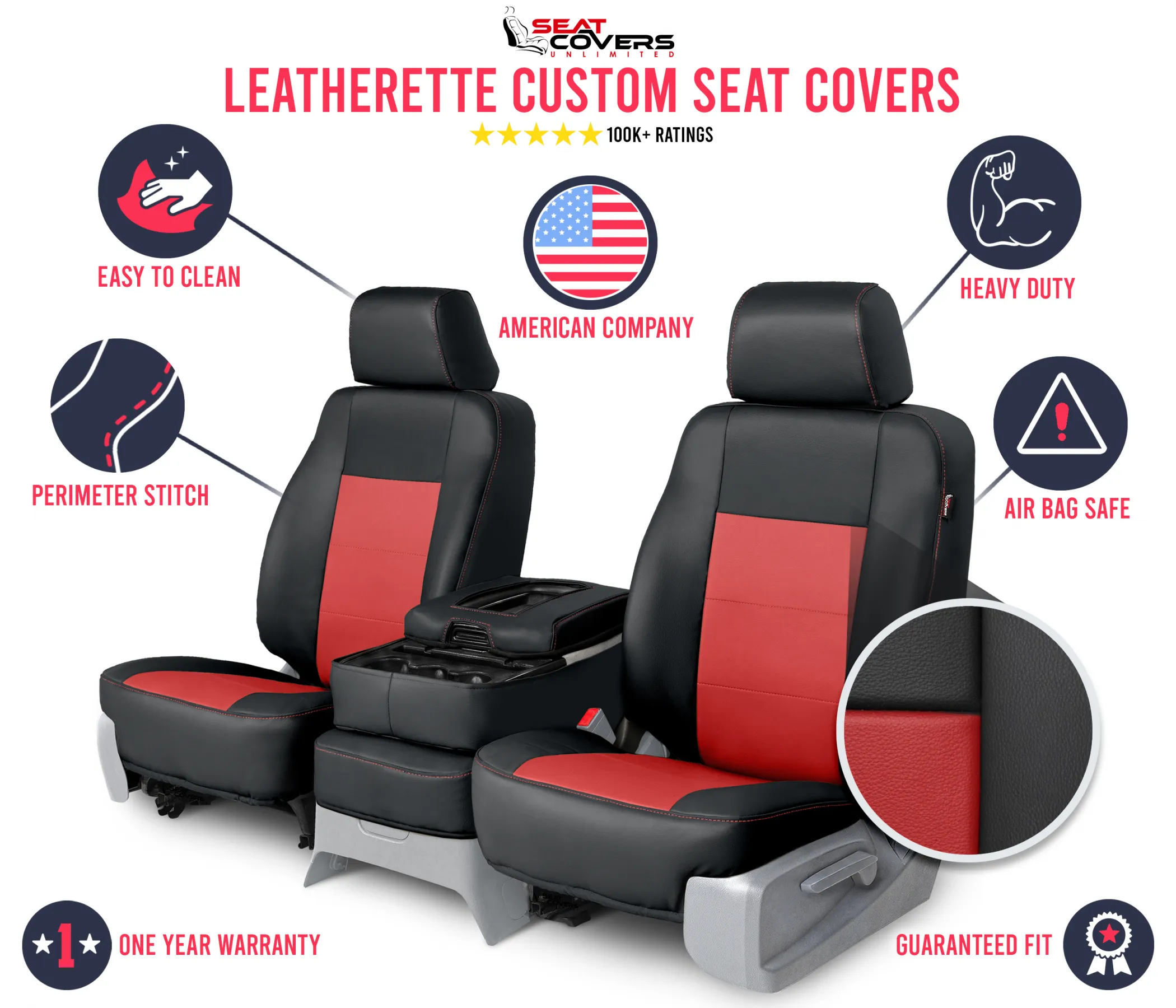 Leatherette Custom Seat Covers - Image 32