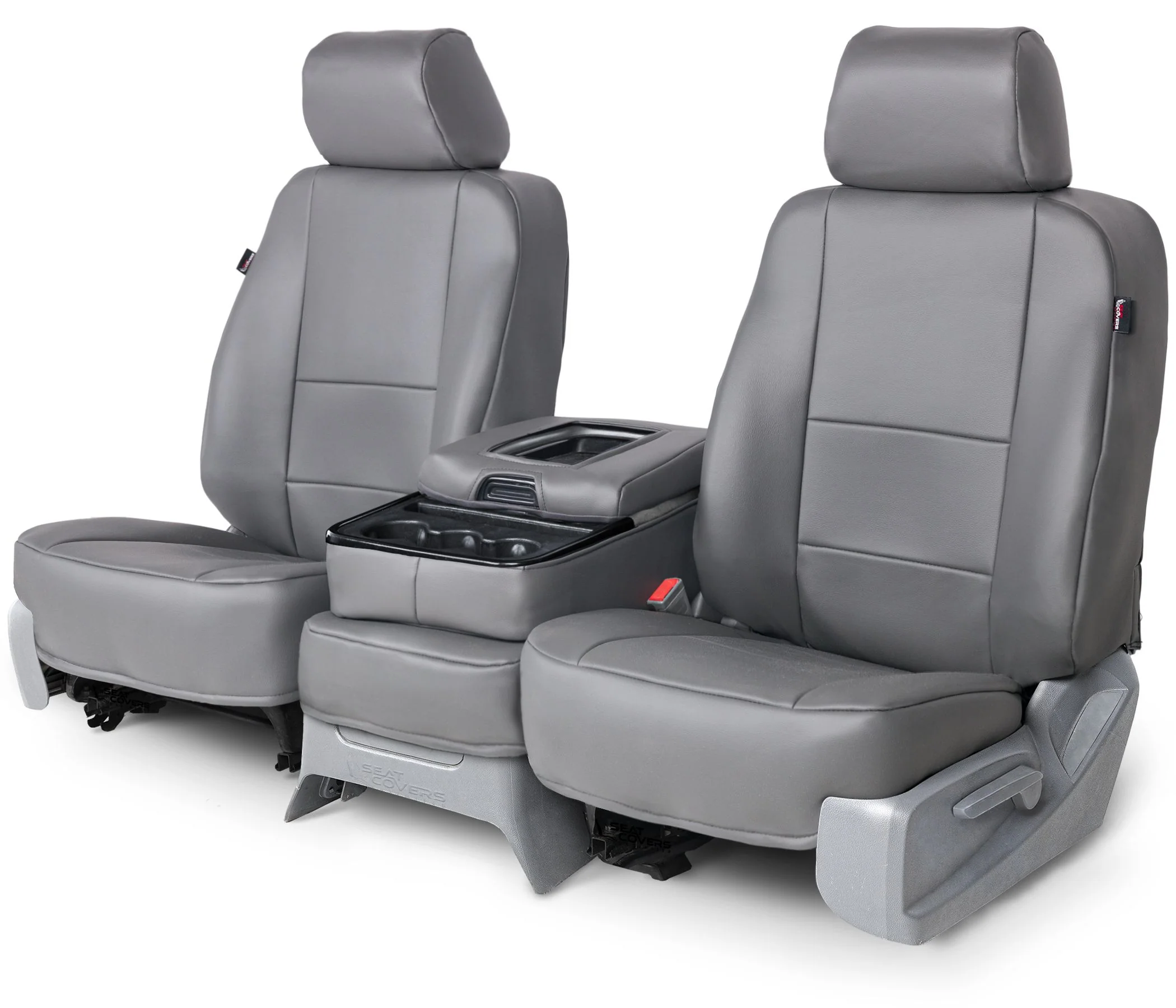 Leatherette Custom Seat Covers - Charcoal - Middle Seat