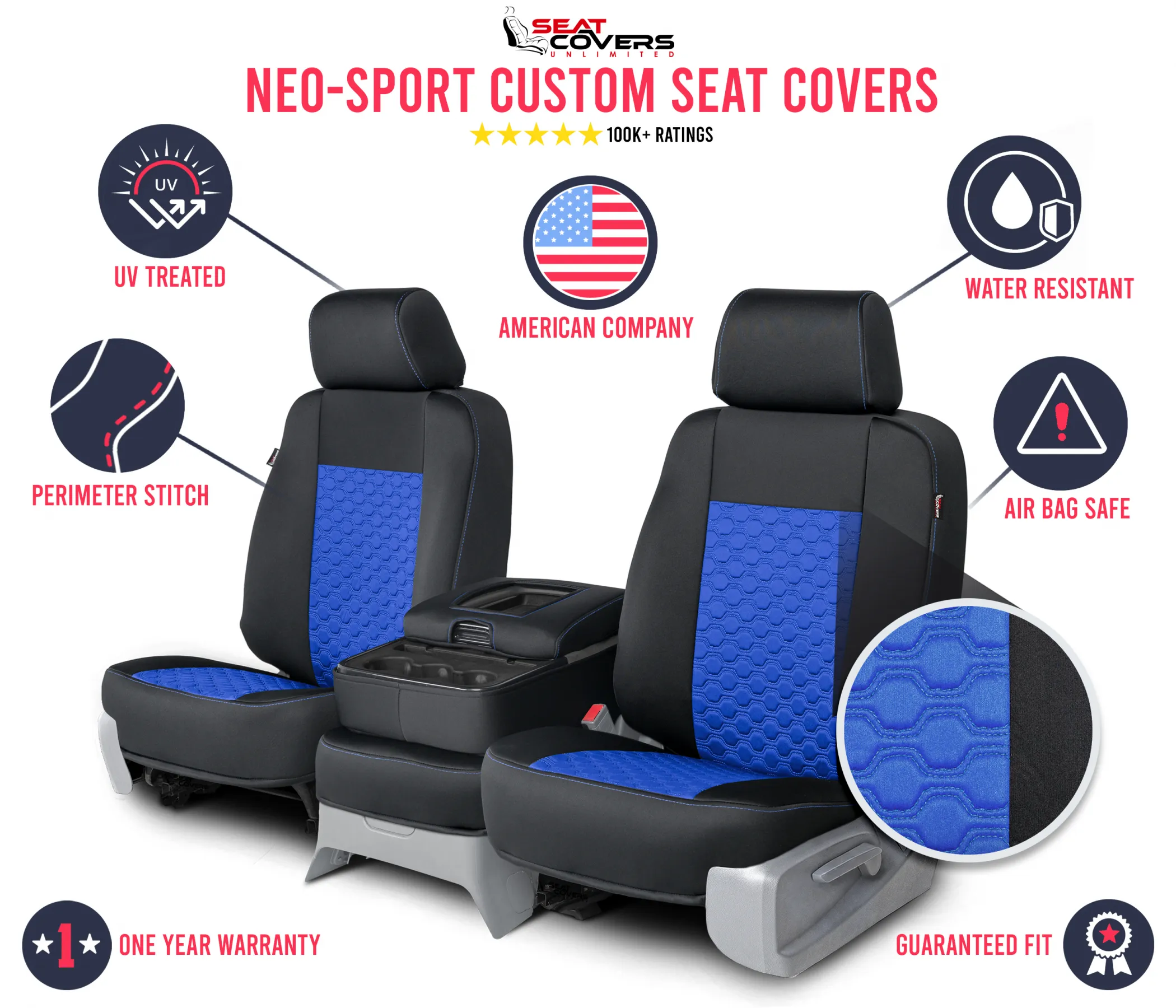 Neo-Sport - Quilted Custom Seat Covers - Image 61