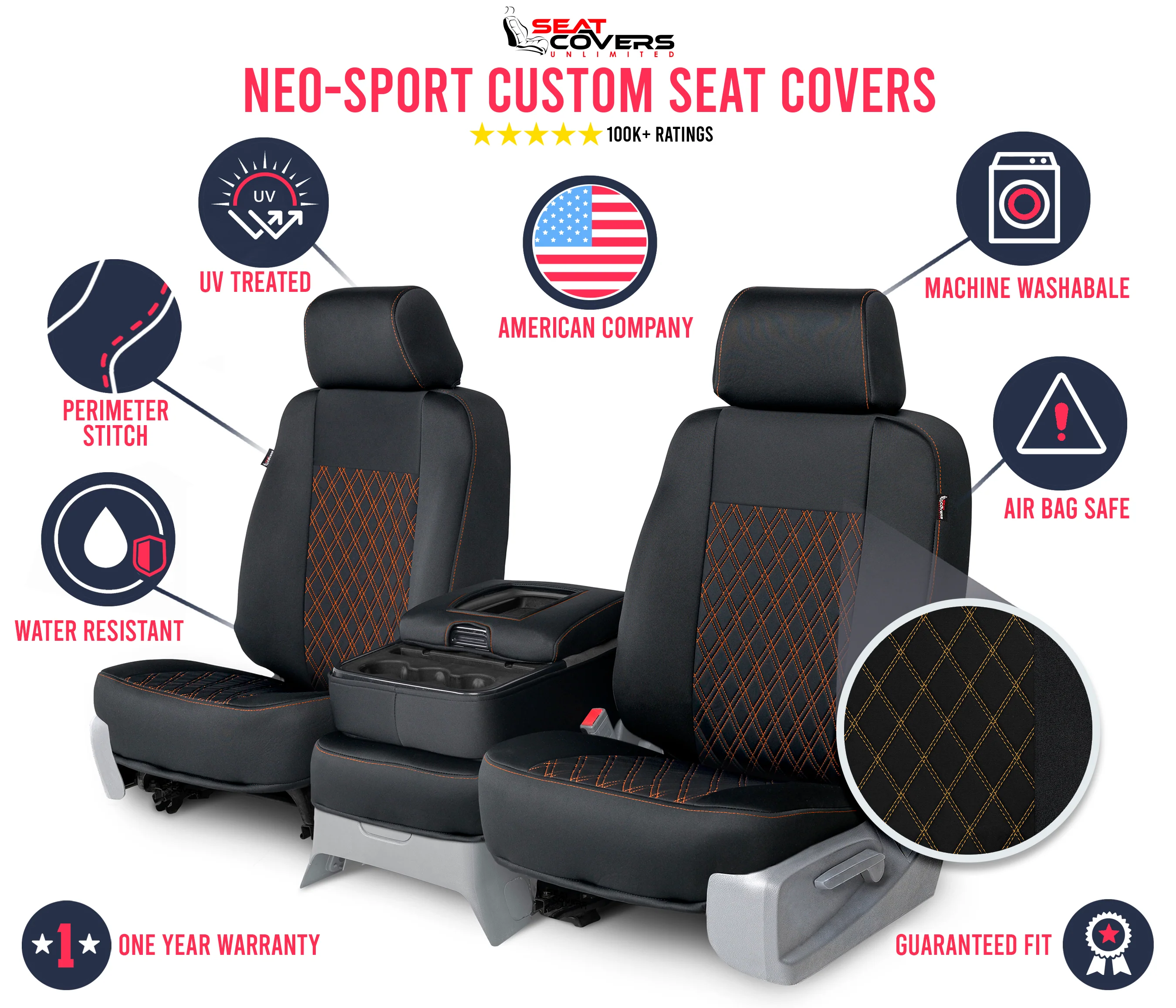 Neo-Sport - Quilted Custom Seat Covers - Image 94
