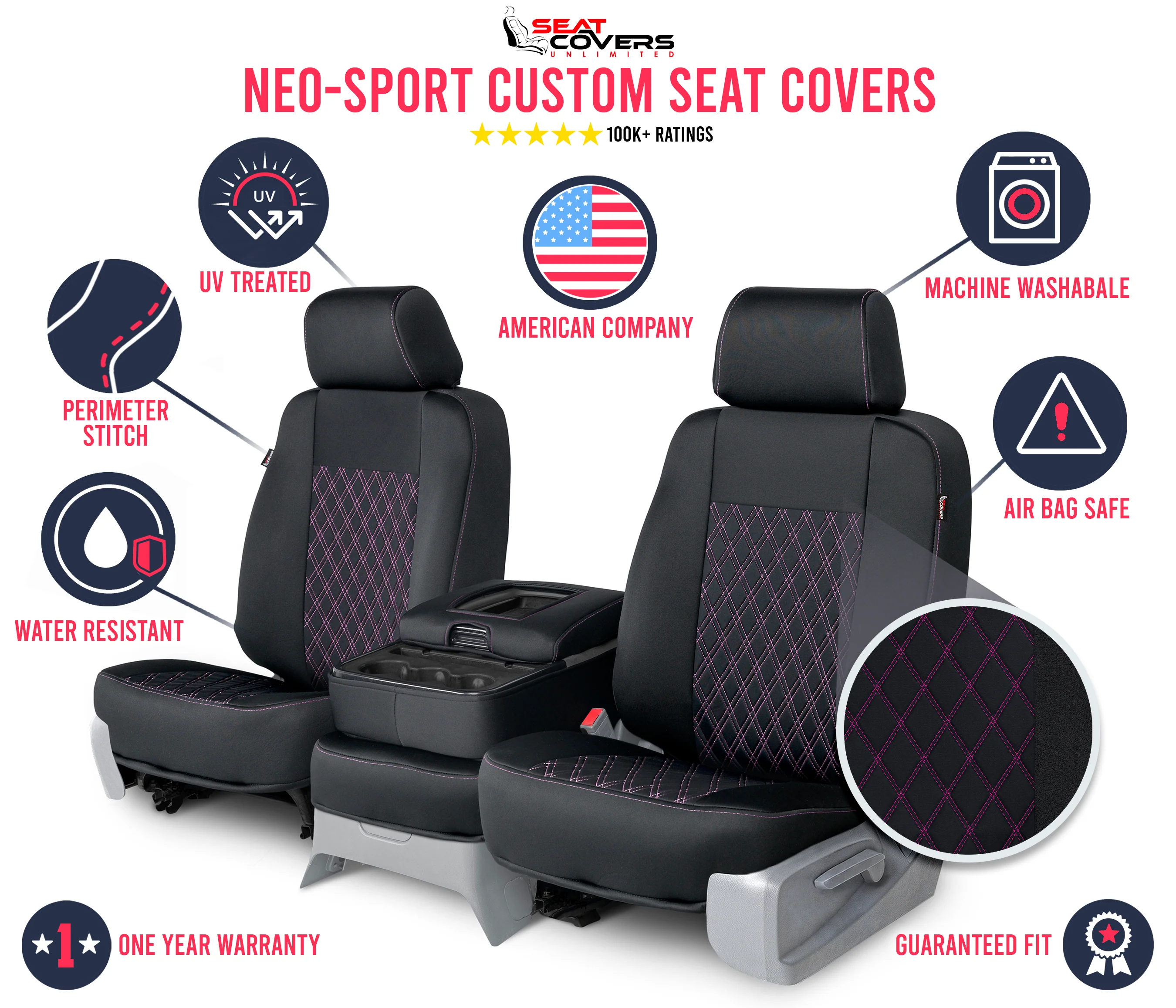 Neo-Sport - Quilted Custom Seat Covers - Image 95