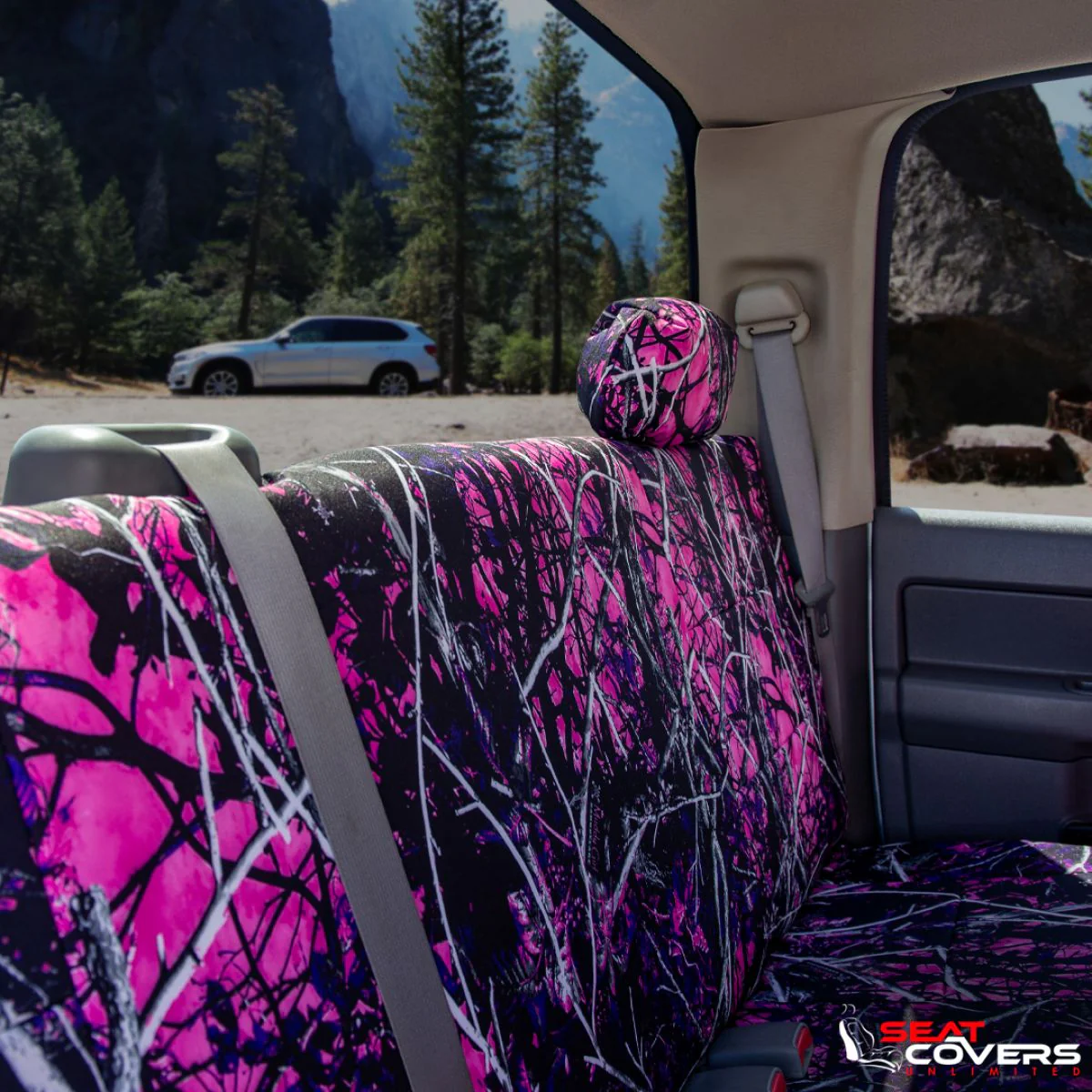 Pink Camouflage Custom Seat Covers - Image 7