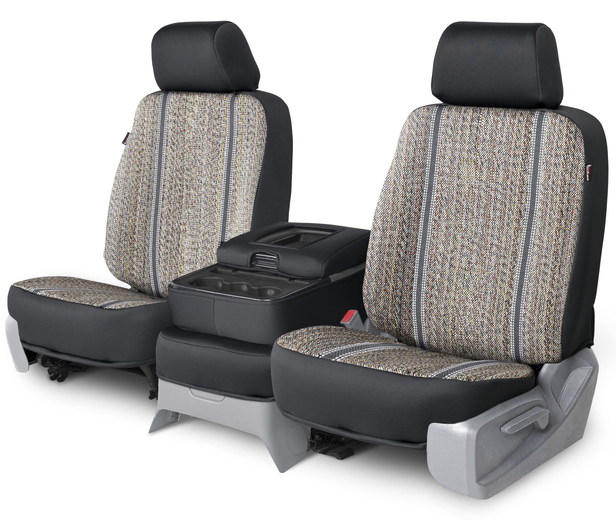 Saddleblanket Custom Seat Covers - Grey Full - Front Seat