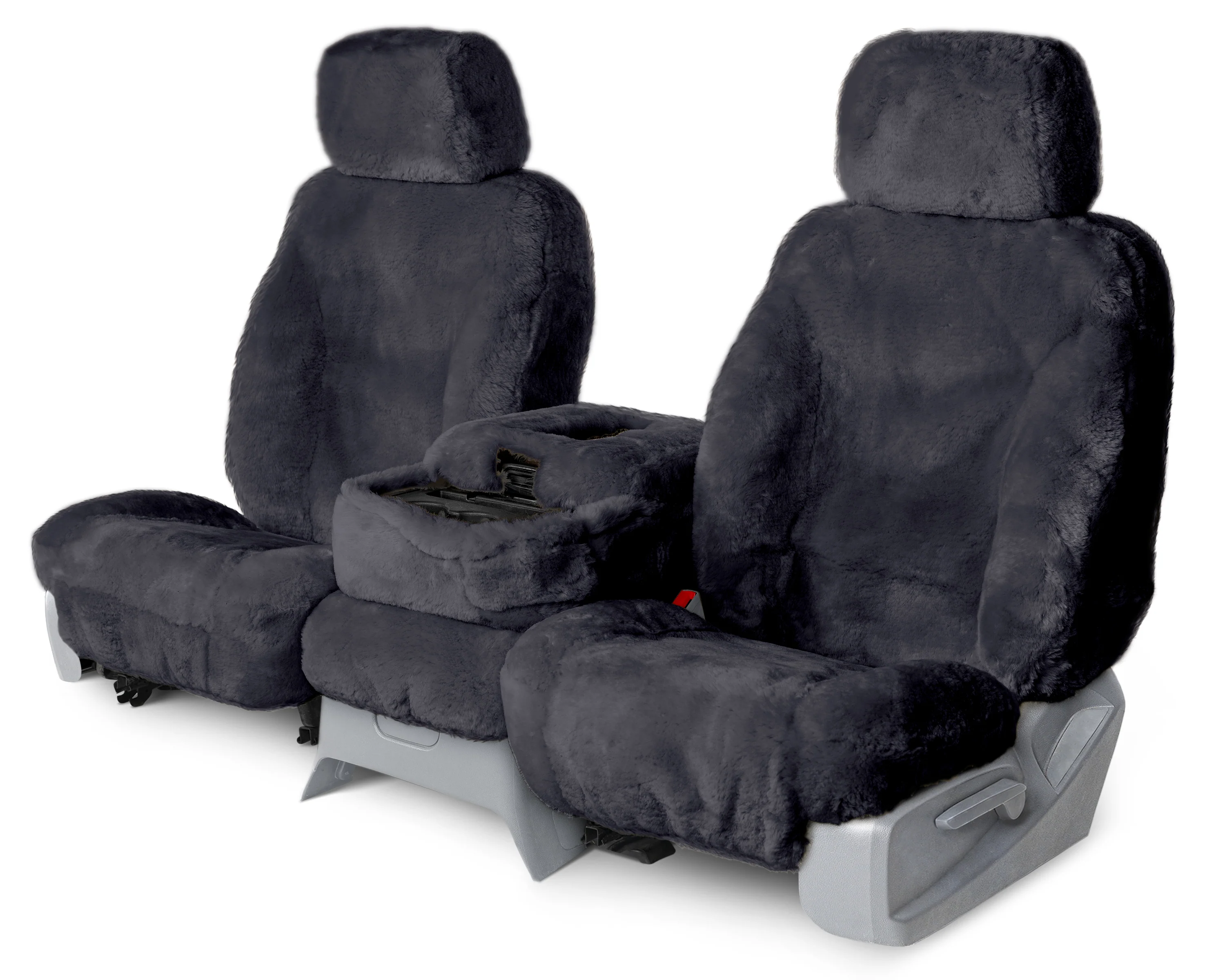 Sheepskin Custom Seat Covers - Navy - Front Seat