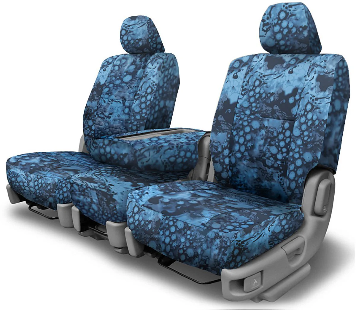 Sirphis Camouflage Custom Seat Covers - Pulse Riptide - Front Seat