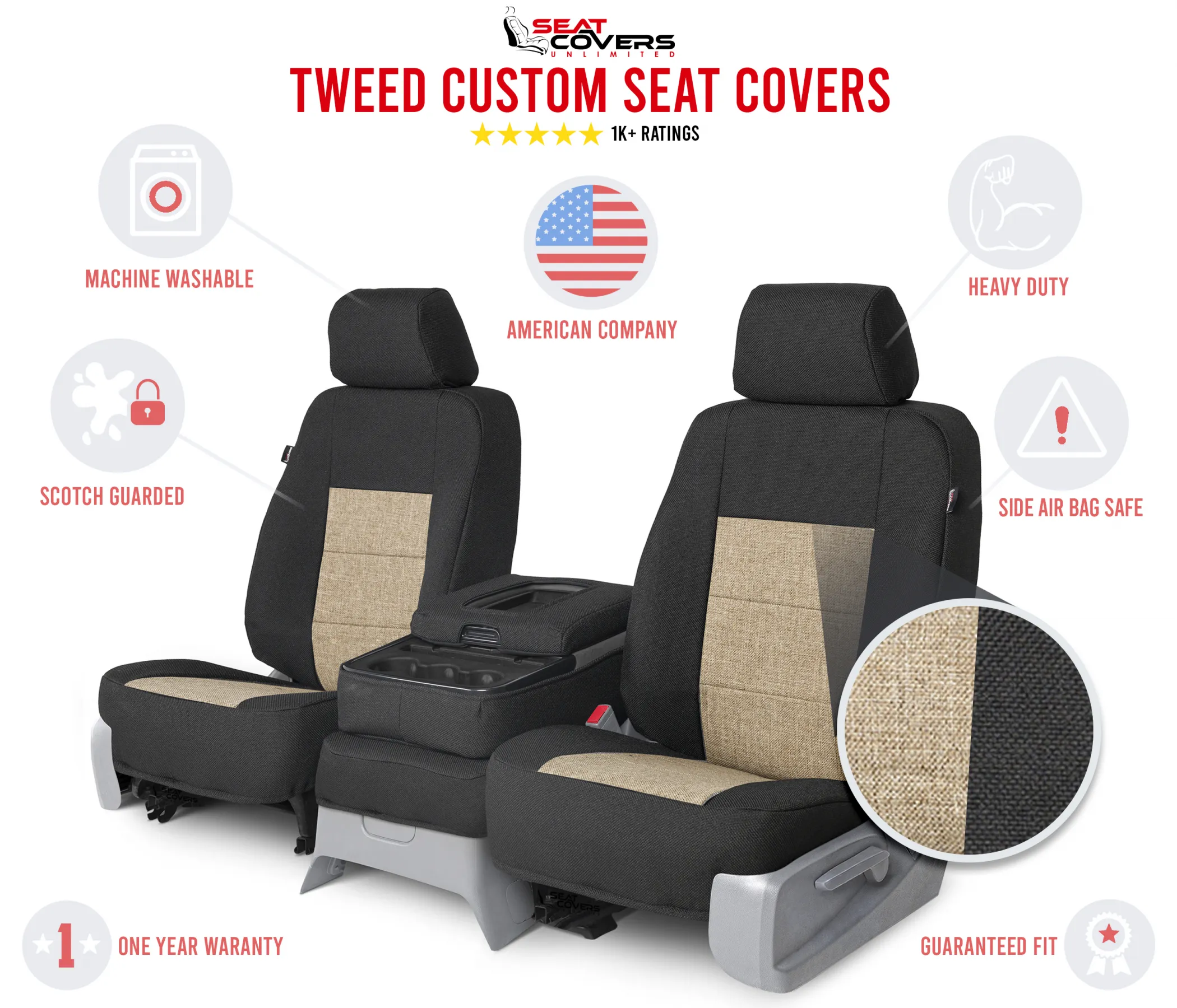 Tweed Custom Seat Covers - Image 7